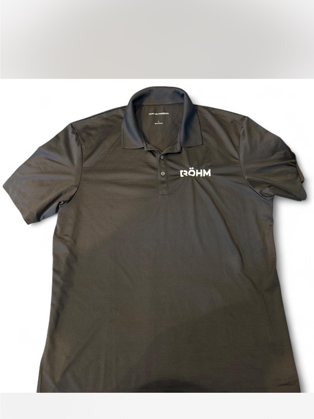 Men's Black Performance Polo - Branded Logo